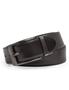 Imagem de Cinto Steve Madden, vestido casual de couro para homens, preto/marrom