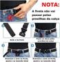 Imagem de Cinto Tático Estilo Militar Masculina Feminino com Fivela de Metal Engate Rápido 1439-1