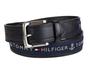 Imagem de Cinto Tommy Hilfiger Ribbon Inlay preto/azul marinho para homens