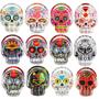 Imagem de Cinzeiro Caveira Mexicana Colorida Skull Rock Barbearia Bar Decoração Presente