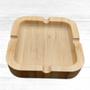 Imagem de Cinzeiro de Bambu Quadrado Compacto 9 5cm x 2cm