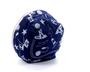 Imagem de Cinzeiro Inox E Tecido Com Desenhos Náuticos Azul E Pendulo