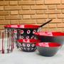 Imagem de Cj 2 Bowls 12 cm Preto/Vermelho My Fusion - Guzzini