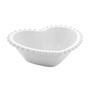 Imagem de Cj 2 Bowls Porcelana Coracao Beads Branco 15x13x5cm