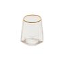 Imagem de Cj. 2 Copos Baixos de Cristal com Borda Dourada Taj 550ml