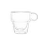 Imagem de CJ 2 XICARAS P/CAFE EMPILHAVEL DUPLA PAREDE BOROS 90ml WOLFF