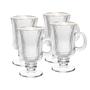 Imagem de Cj 4 Taças Para Cappuccino De Vidro Com Fio De Ouro Lines 240ml