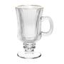 Imagem de Cj 4 Taças Para Cappuccino De Vidro Com Fio De Ouro Lines 240ml