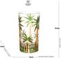 Imagem de CJ 6 COPOS ALTOS CRISTAL DE CHUMBO PALM TREE HANDPAINT 360ml
