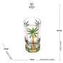 Imagem de Cj 6 Copos Altos Cristal Palm Tree Handpaint 360 Ml 28149