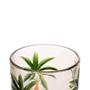 Imagem de Cj 6 Copos Altos de Vidro Palm Tree Handpaint 360ml Wolff