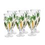 Imagem de Cj 6 Taças de Cristal Palm Tree Handpaint 450ml Wolff