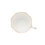 Imagem de CJ 6 XICARAS CAFE PORCELANA C/PIRES MALDIVAS BRANCO C/FIO DE OURO 80ml WOLFF