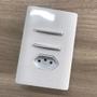 Imagem de Cj Int. Duplo Simples +Tomada 10A 4X2 - Novara Branco Total