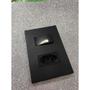 Imagem de Cj Int. Simples + Tomada 10A 4X2 - Recta Home Grafite Fosco