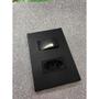 Imagem de Cj Int. Simples + Tomada 20A 4X2 - Recta Home Grafite Fosco
