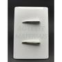 Imagem de Cj interruptor duplo simples com suporte 4x2 - dicompel novara branco cromado - dnv1200/5brcr