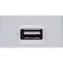 Imagem de Cj placa Tomadas USB + RJ45 Ethernet Rosa Giz Tramontina completo pronto