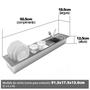 CL90 Calha Úmida de Embutir Em Inox 90cm com 5 módulos - SARO Imagem de CL90 Calha Úmida de Embutir Em Inox 90cm com 5 módulos