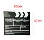 Imagem de Claquete Profissional Quadro Cinema Vídeos 27x30cm em MDF