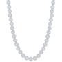 Imagem de Clássico M-6256-17 Prata Feminino Round Halo CZ Tennis Neckla