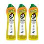 Imagem de Cleaner Scrub Daddy Cif Cream All Purpose Limão, 500 ml, pacote com 3 unidades