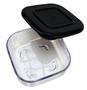 Imagem de Clear Mate Mini Baixo 85ml Transparente tampa Preta (Policarbonato) Tupperware