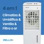 Imagem de Climatizador de Ar Frio 4 em 1 Zellox Slim ZLX-8 110V