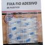 Imagem de Clip Fixa Cabo Fio Transparente Adesivo 20 Pçs