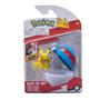 Imagem de Clip Go Bola e Figura Pokemon Pikachu Com Great Ball