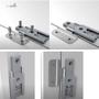 Imagem de Clipe De Nylon Para Dobradiça Central Wing Line 770 / Wing Line L Hettich (Kit Com 4 Unidades)