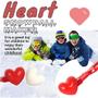 Imagem de Clipes de bola de neve em forma de coração para crianças ao ar livre inverno neve San