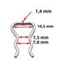 Imagem de Clipes de Válvula Solenóide para Injetor Diesel Bosch Common Rail (10 Peças)