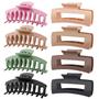 Imagem de Clipes Hair Claw Clips TOCESS Big 8 Pack para mulheres