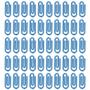 Imagem de Clips Pequenos Coloridos Azul 25mm Segura Papel Com 100 Unidades