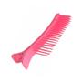Imagem de Clips Plástico Separador de Mechas Com Pente Grande - Rosa
