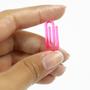 Imagem de Clips Prendedor Rosa Neon 2,5cm Pequeno Para Escritório Com 1000 Peças