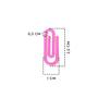 Imagem de Clips Prendedor Rosa Neon 2,5cm Pequeno Para Escritório Com 1000 Peças