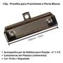 Imagem de Clips / Presilha para Pranchetas - Porta Bloco - Prata 100mm (10 un)