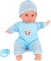 Imagem de Clique em N' Play Baby Boy Doll 12" com roupa azul removível e chapéu com chupeta