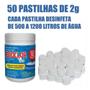 Imagem de Cloro Piscina Inflável Plástica 50 Pastilhas 2g Bioclor Tabs