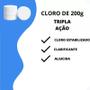 Imagem de Cloro tripla Ação Tabletes Kit Com 04 unidades 200 Gramas 