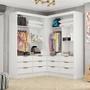 Imagem de Closet Casal Duplo Sevilha Premium Com 12 Gavetas Branco