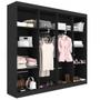 Closet Casal Helena Diamantina 8 Prateleiras Preto Fosco - Panorama Móveis Imagem de Closet Casal Helena Diamantina 8 Prateleiras Preto Fosco - Panorama Móveis