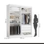 Imagem de Closet Casal sem Portas 3 Gavetas Caribe Branco