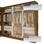 Imagem de Closet Casal sem Portas 8 Gavetas Paris Duo Premium