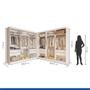 Imagem de Closet Casal sem Portas 8 Gavetas Paris Duo Premium Minastex