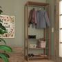 Imagem de Closet com 1 cabideiro e 2 prateleiras EY101 Linha Yes Emovell