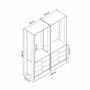 Imagem de Closet com 2 Cabideiros e 6 Gavetas EY102-102 Linha Yes Emovell