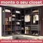 Imagem de Closet Componível 2 Portas com Espelho 70cm 1007 Clothes BE Mobiliário